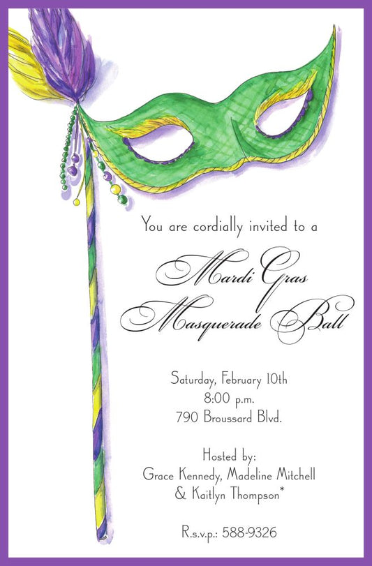 Mardi Gras Invitations