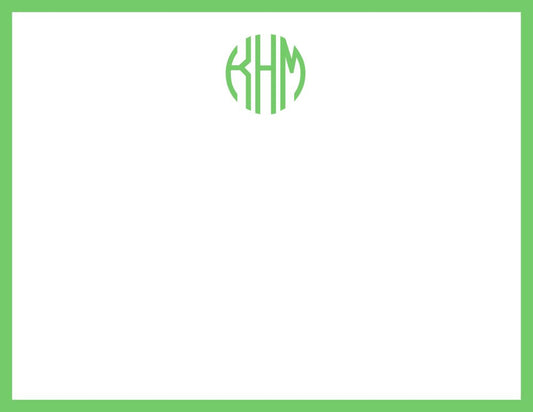 Athens Green Flat Note Cards