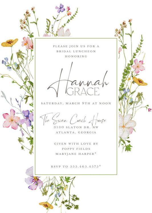 Blissful Meadow Invitation