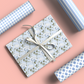 Blue and White Hydrangea Wrapping Paper Sheets