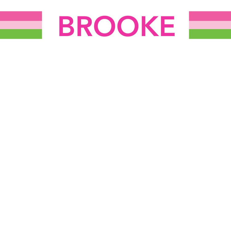 Brooke Stripe Block Notepad