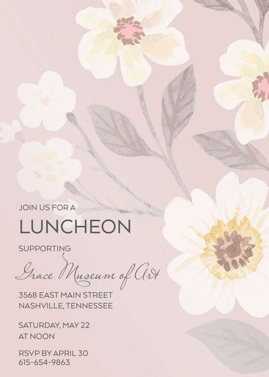 Soft Floral Invitation